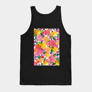 Abtract Watercolour Floral Tank Top